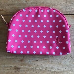 Ralph Lauren Polka Dot Makeup Bag